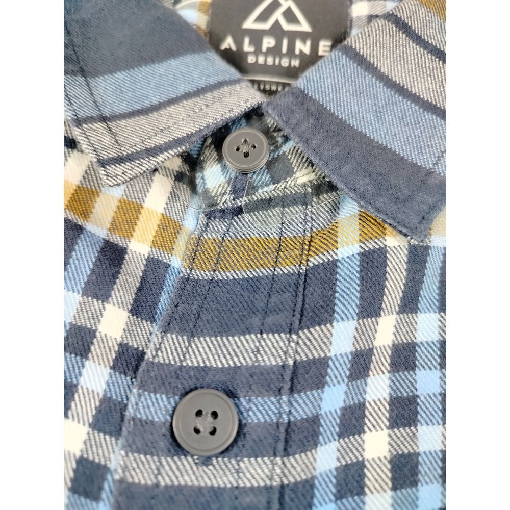 Alpine Design Shirt Mens Large Multicolor Flannel Plaid Gorpcore Cottagecore‎ - Picture 7 of 11
